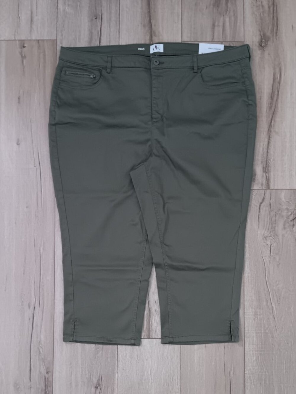 d/C Jeans Penningtons Plus Size 26 Olive Green Stretch Jean Legging Pants